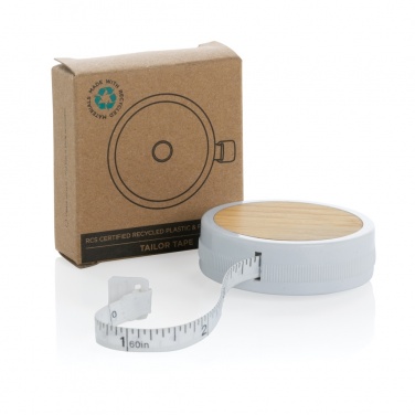 Logo trade promotional gift photo of: RCS recycled plastic & bamboo tailor tape