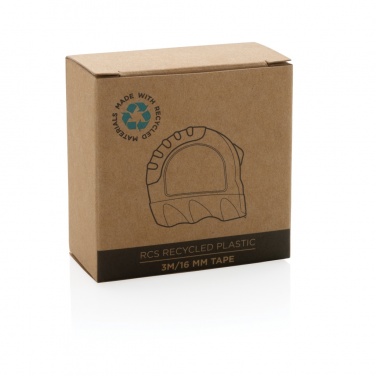 Logo trade promotional gifts picture of: RCS recycled plastic 3M/16 mm tape