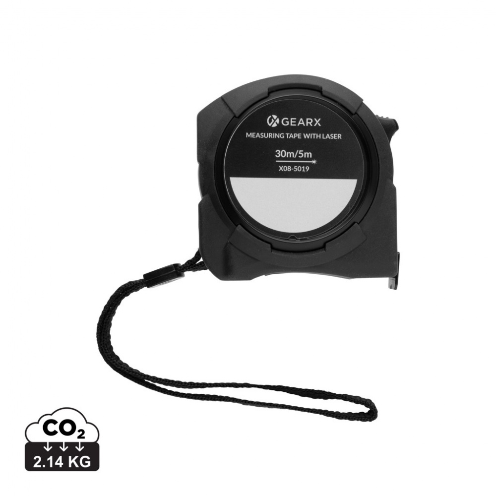 Logo trade promotional gifts picture of: Gear X measuring 5M tape with 30M laser