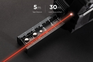 Logo trade promotional gifts image of: Gear X measuring 5M tape with 30M laser