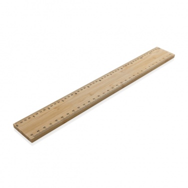Logo trade corporate gifts image of: Timberson extra thick 30cm double sided bamboo ruler