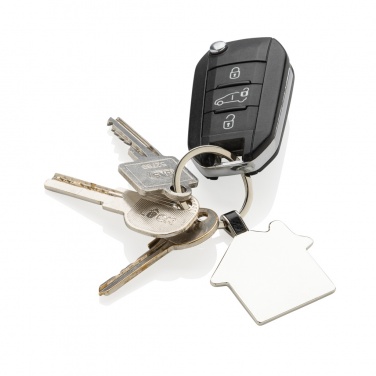 Logotrade promotional item picture of: RCS recycled zinc alloy house keyring