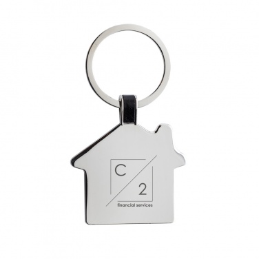 Logotrade promotional gifts photo of: RCS recycled zinc alloy house keyring