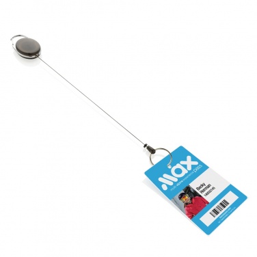 Logotrade promotional merchandise photo of: RCS recycled ABS roller clip keychain