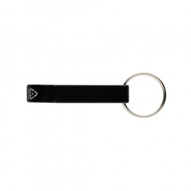Logo trade promotional merchandise image of: RCS recycled aluminum bottle and can opener