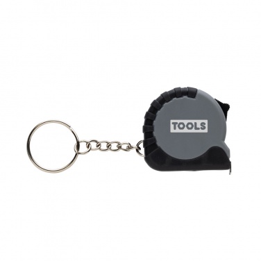 Logo trade promotional giveaways picture of: MeasureMate RCS reycled ABS 1 meter tape keychain