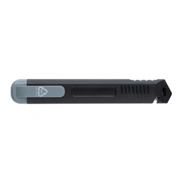 Logo trade corporate gifts image of: Refillable RCS recycled plastic snap-off knife
