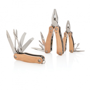 Logo trade advertising product photo of: Wood multitool mini