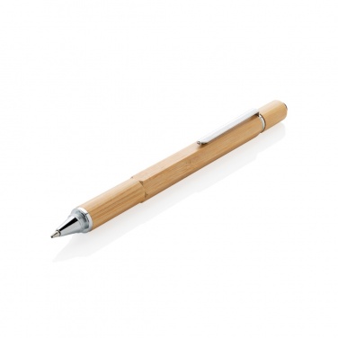Logo trade advertising products picture of: Bamboo 5-in-1 toolpen