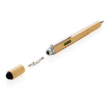 Logotrade advertising products photo of: Bamboo 5-in-1 toolpen