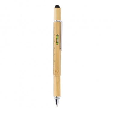 Logo trade promotional gifts image of: Bamboo 5-in-1 toolpen