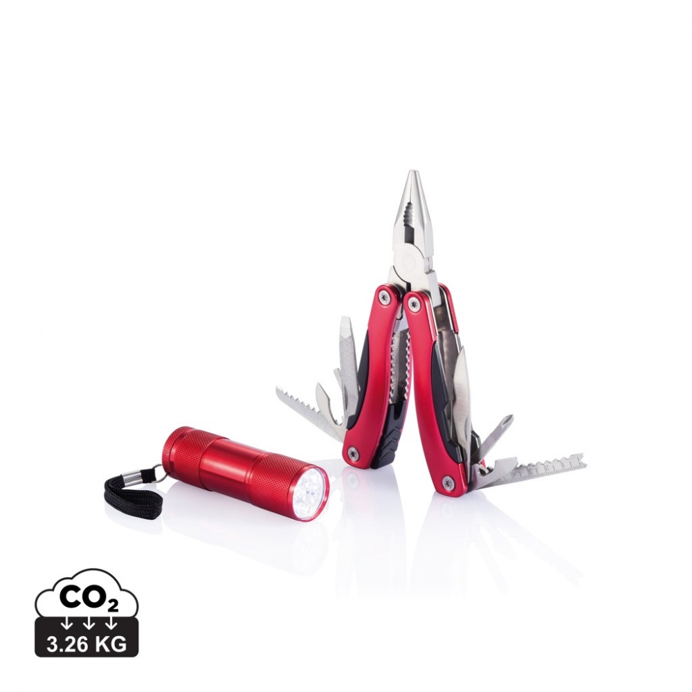 Logo trade promotional items image of: Multitool and torch set