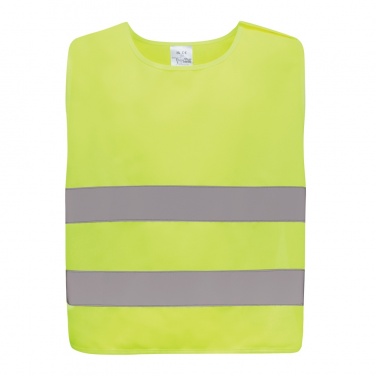Logotrade promotional item picture of: GRS recycled PET high-visibility safety vest 7-12 years