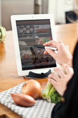 Logo trade promotional items image of: Chef tablet stand with touchpen