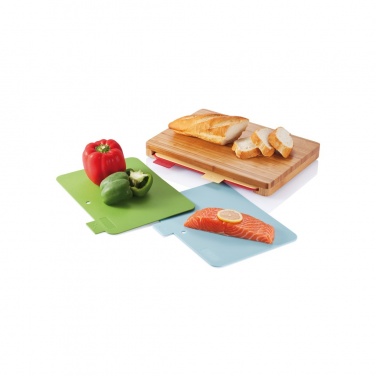 Logotrade promotional gift picture of: Cutting board with 4pcs hygienic boards
