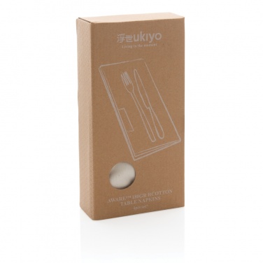 Logotrade corporate gifts photo of: Ukiyo Aware™ 180gr rcotton table napkins 4pcs set