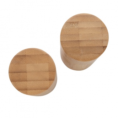 Logo trade promotional gift photo of: Ukiyo bamboo salt and pepper mill set