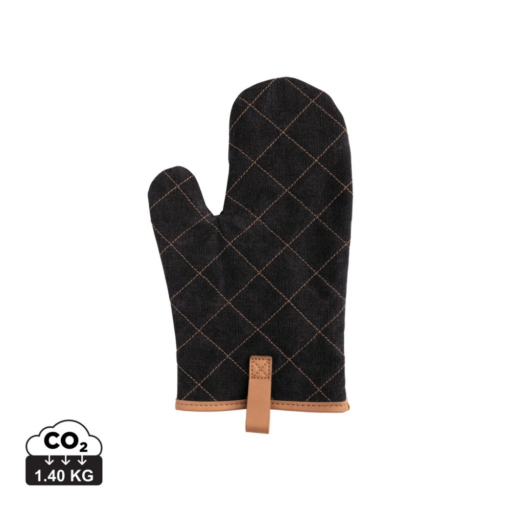 Logo trade promotional gifts picture of: Deluxe canvas oven mitt
