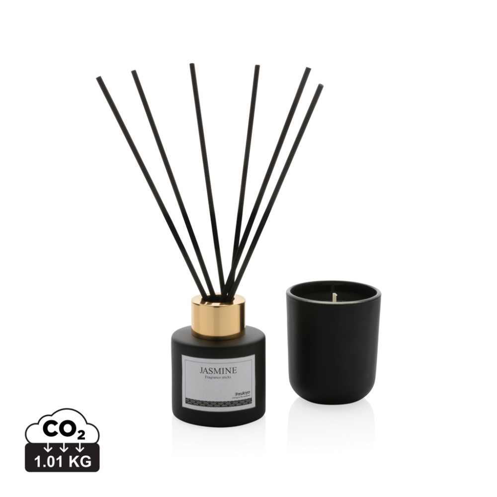 Logotrade promotional giveaway image of: Ukiyo candle and fragrance sticks gift set