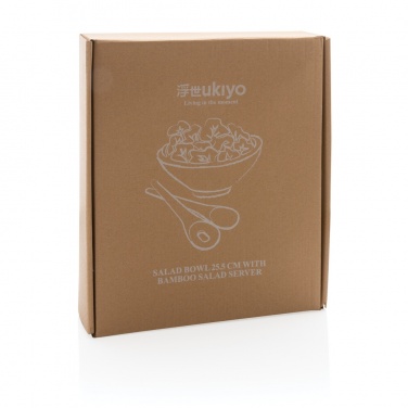 Logotrade promotional merchandise photo of: Ukiyo salad bowl with bamboo salad server