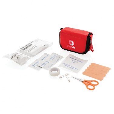 Logo trade promotional item photo of: First aid set in pouch
