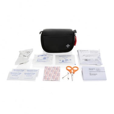 Logo trade promotional giveaway photo of: RCS recycled nubuck PU pouch first aid set mailable