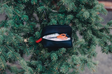 Logo trade promotional products picture of: RCS recycled nubuck PU pouch first aid set mailable