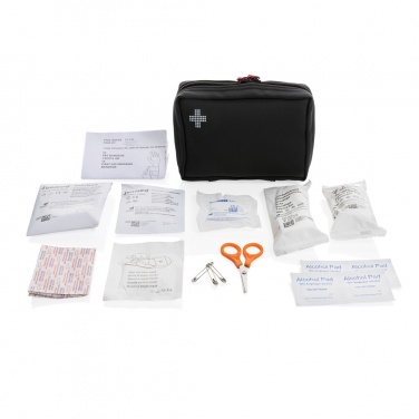 Logo trade corporate gift photo of: RCS recycled nubuck PU pouch  first aid set