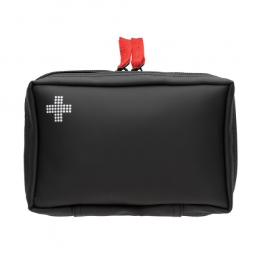 Logo trade promotional products picture of: RCS recycled nubuck PU pouch  first aid set