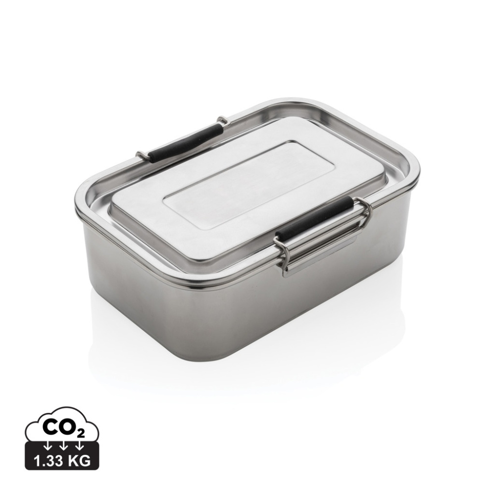 Logo trade promotional merchandise picture of: RCS Recycled stainless steel leakproof lunch box