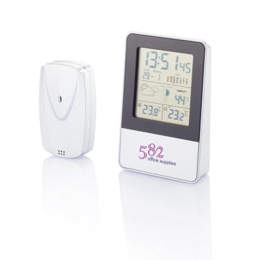 Logo trade promotional gifts picture of: Indoor/outdoor weather station