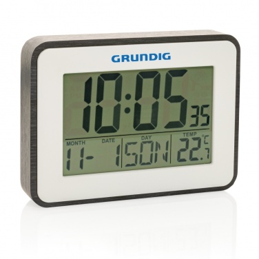 Logo trade business gifts image of: Grundig weatherstation alarm and calendar