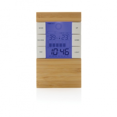 Logo trade promotional giveaways picture of: Utah RCS rplastic and bamboo weather station