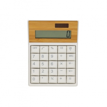 Logotrade business gift image of: Utah RCS recycled plastic and  bamboo calculator