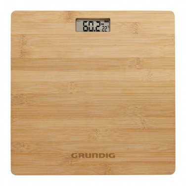 Logo trade promotional item photo of: Grundig Bamboo Digital Body Scale