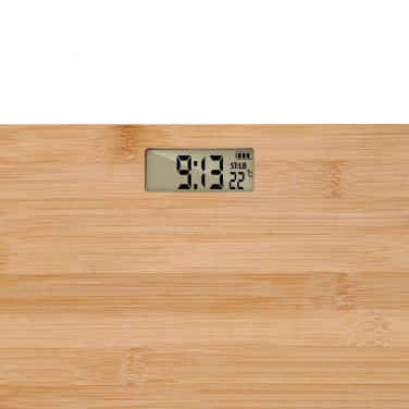 Logo trade corporate gifts picture of: Grundig Bamboo Digital Body Scale