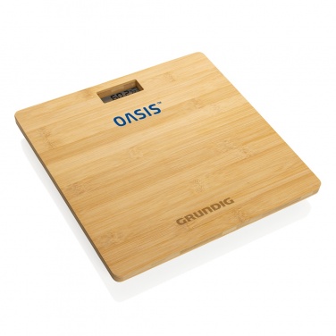 Logotrade promotional gift image of: Grundig Bamboo Digital Body Scale