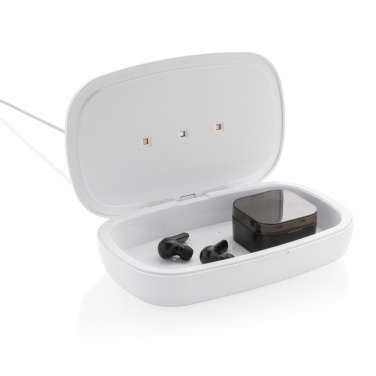 Logotrade business gift image of: UV-C steriliser box with 5W wireless charger
