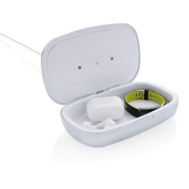 Logo trade promotional items image of: Rena UV-C steriliser box with 5W wireless charger