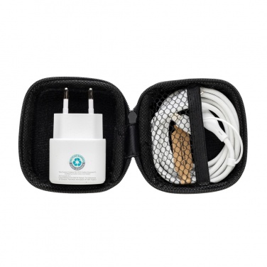 Logo trade advertising products picture of: Boost RCS reycled PET 20W type C 2 pcs charging set