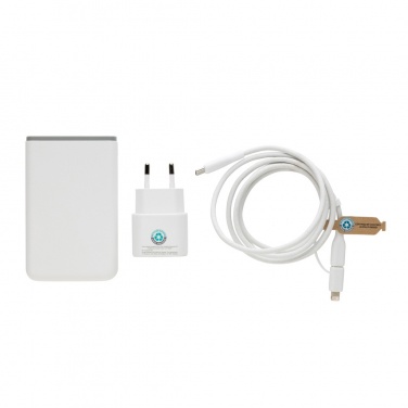 Logotrade business gift image of: Surge RCS recyled PET 20W type C 3 pcs charging set