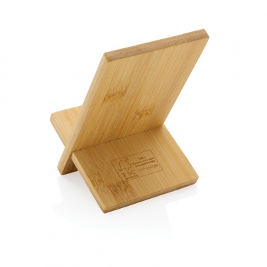 Logotrade promotional item image of: Bamboo phone stand in kraft box