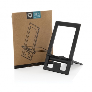 Logo trade promotional merchandise image of: SnapStand RCS recycled plastic foldable phone stand