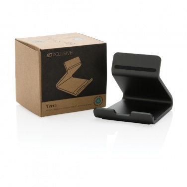 Logotrade promotional product picture of: Terra RCS recycled aluminium tablet & phone stand