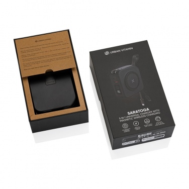 Logo trade promotional products image of: Urban Vitamin Saratoga 5 in 1 universal charger