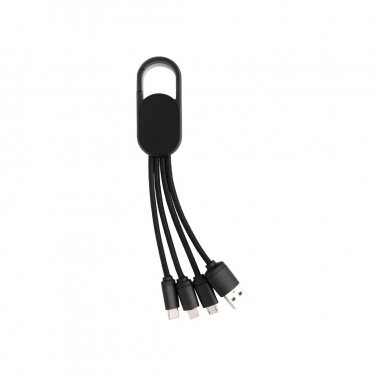Logotrade promotional merchandise picture of: 4-in-1 cable with carabiner clip
