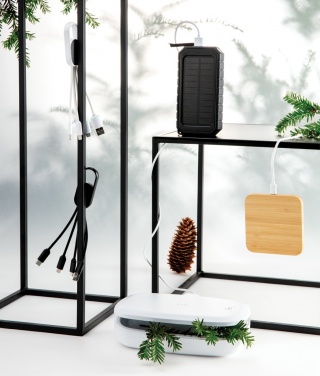 Logo trade promotional merchandise image of: 4-in-1 cable with carabiner clip