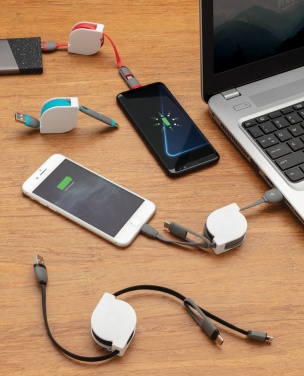 Logotrade corporate gifts photo of: 3-in-1 retractable cable