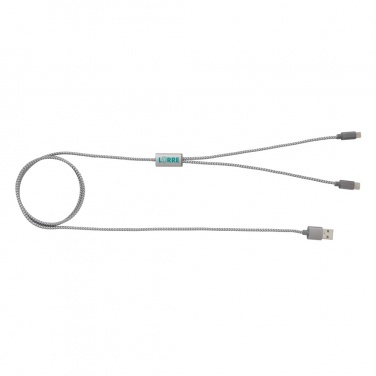 Logotrade promotional giveaway image of: 3-in-1 braided cable