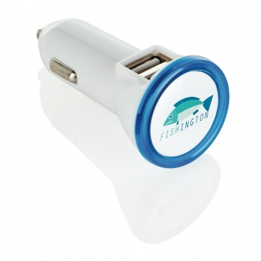 Logo trade advertising products picture of: Powerful dual port car charger